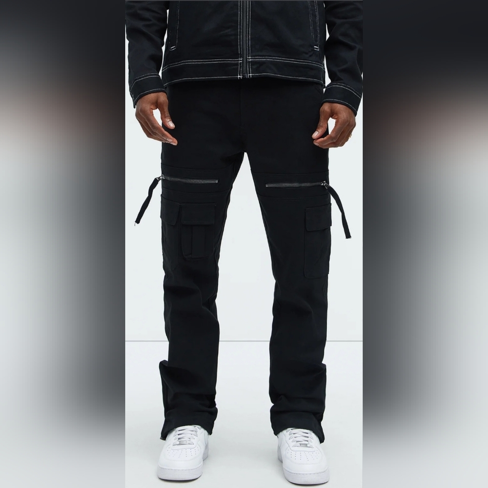 Men's Black Cargo Pants